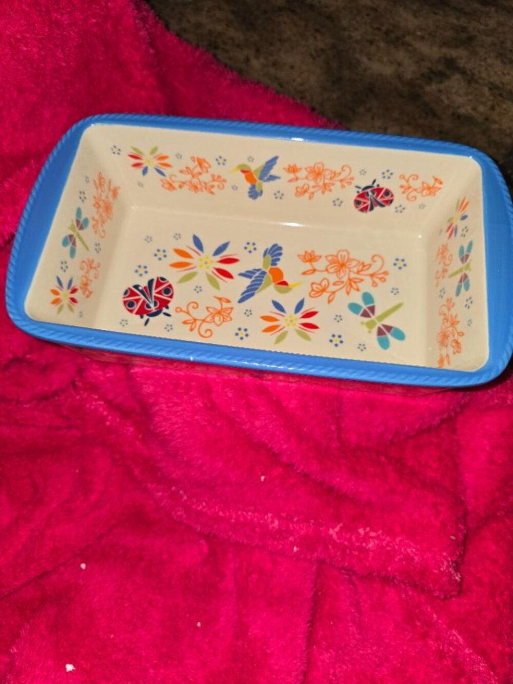 Share Temp-tations Loaf Pan 1.75 Qt Seasonal Garden NEW